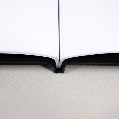 Lay - Flat Standard 11x17in Landscape Hardcovers (10 Pack) - Peleman Industries Inc. - Black Faux Linen - 15 (Spine 20) - 