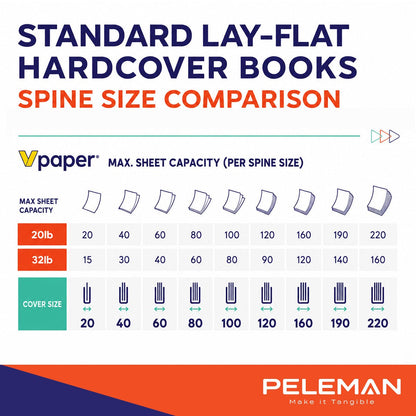 Lay Flat Standard Hardcovers - Peleman Industries Inc. - Black - 15 (Spine 20) -