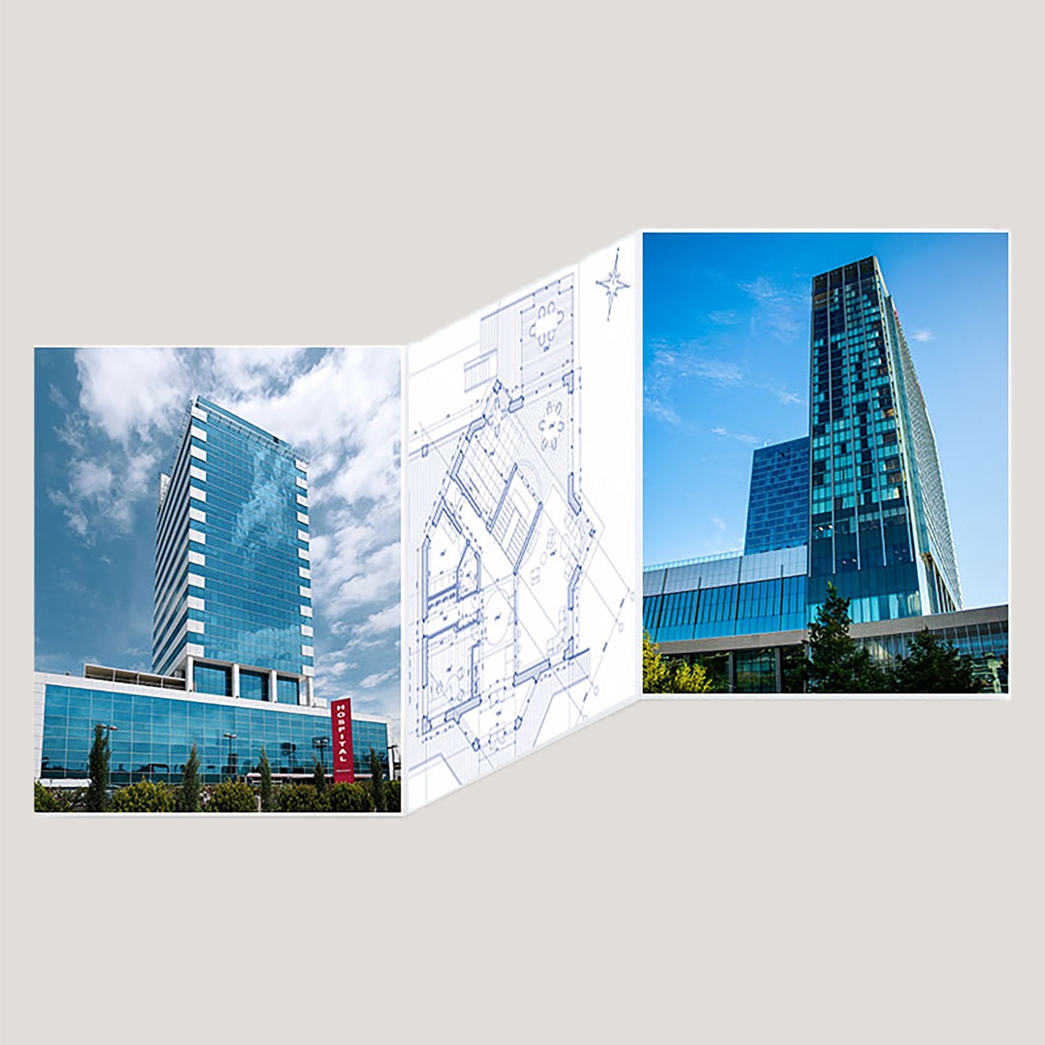 Multi - Panel Unipanels - Peleman Industries Inc. - Three (6 Faces) - Letter - 