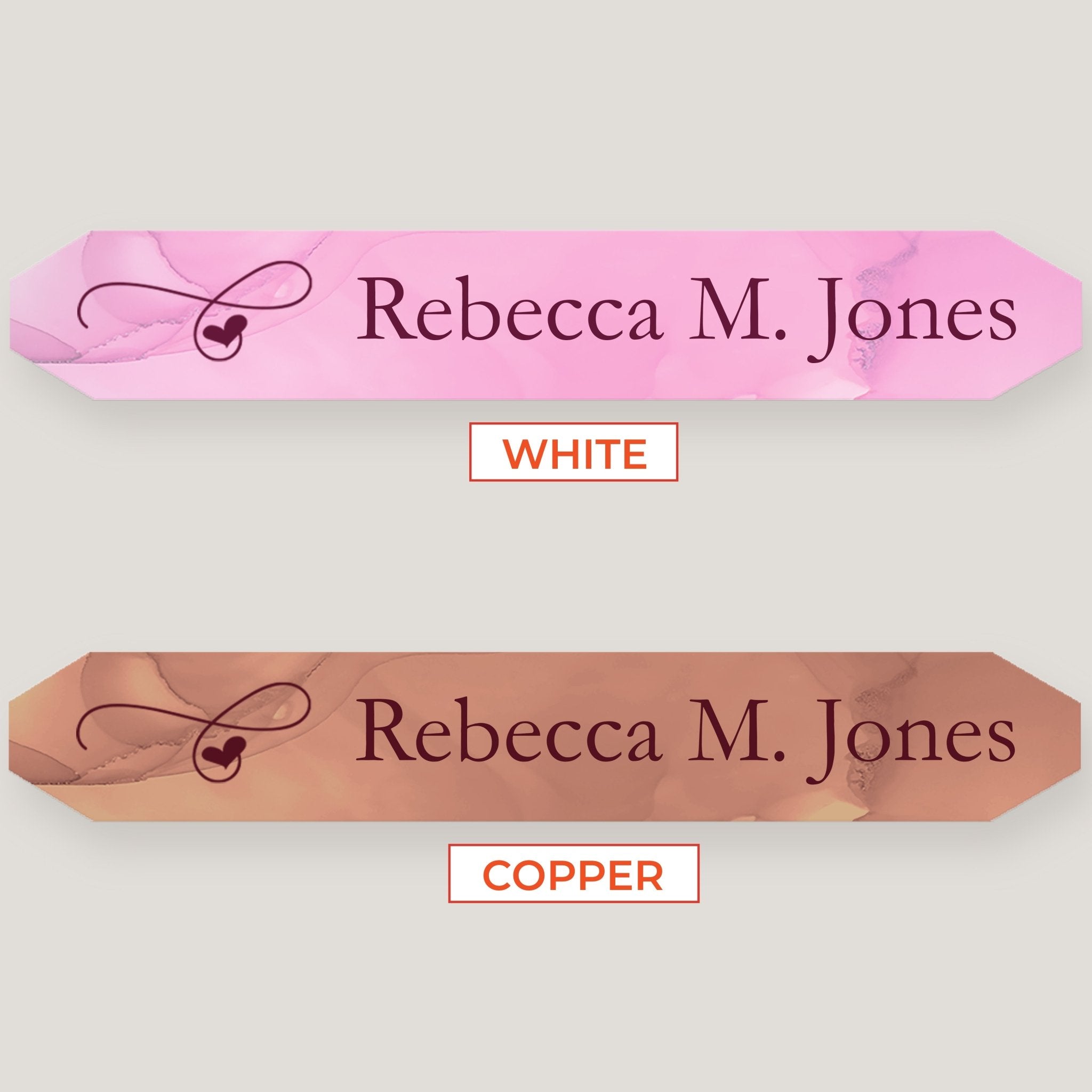 Name Bar Print in Plates (10 Pack) - Peleman Industries Inc. - White - Without - 