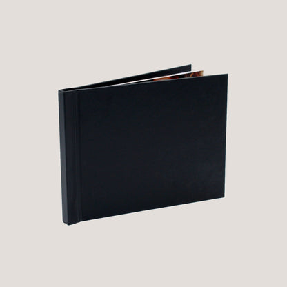 Peleman Eco Black Retail Clamp Photo Album, No Machine, Reusable - Peleman Industries Inc. - 5x7 inch - No Window - 1 Piece