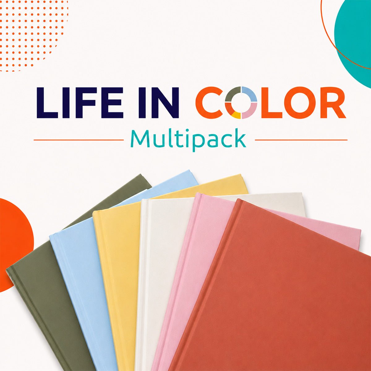 Peleman Solid Color Portrait Hardcover Kit for Unibind 60 Pro, Mixed 6-Pack - Peleman Industries Inc. - Soft-Touch Hardcover - 