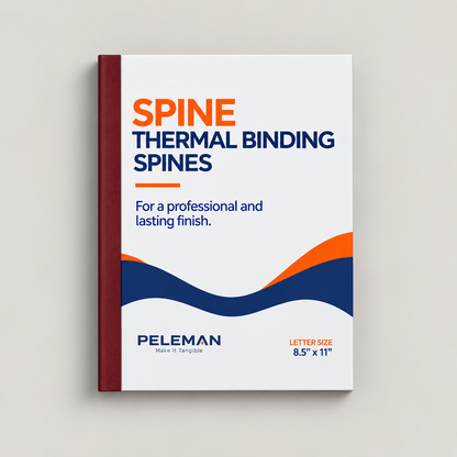 Peleman Thermal Binding Spines - Peleman Industries Inc. - Bordo - 20 Sheets Max - 100/Box -