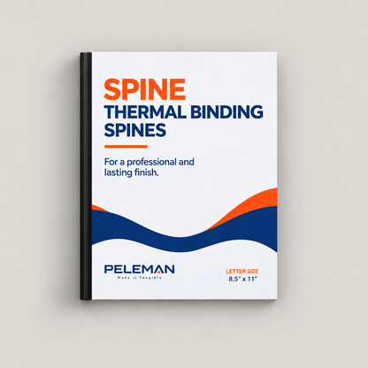 Peleman Thermal Binding Spines - Peleman Industries Inc. - Quartz - 20 Sheets Max - 100/Box -
