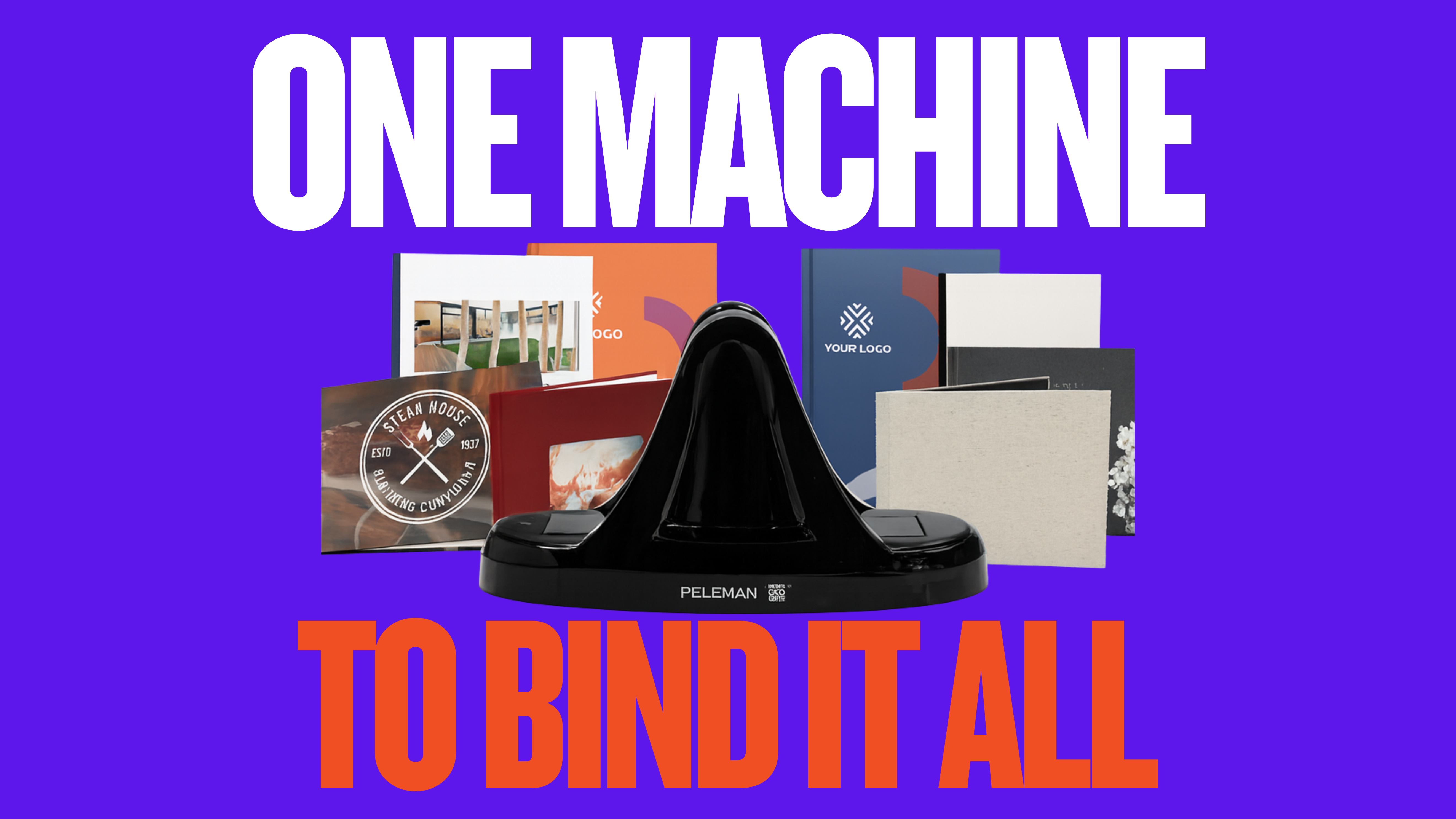 Unibind 60 Pro Binding Machine with 10 Hardcovers for Pitch Decks, Presentations, and Photo Albums