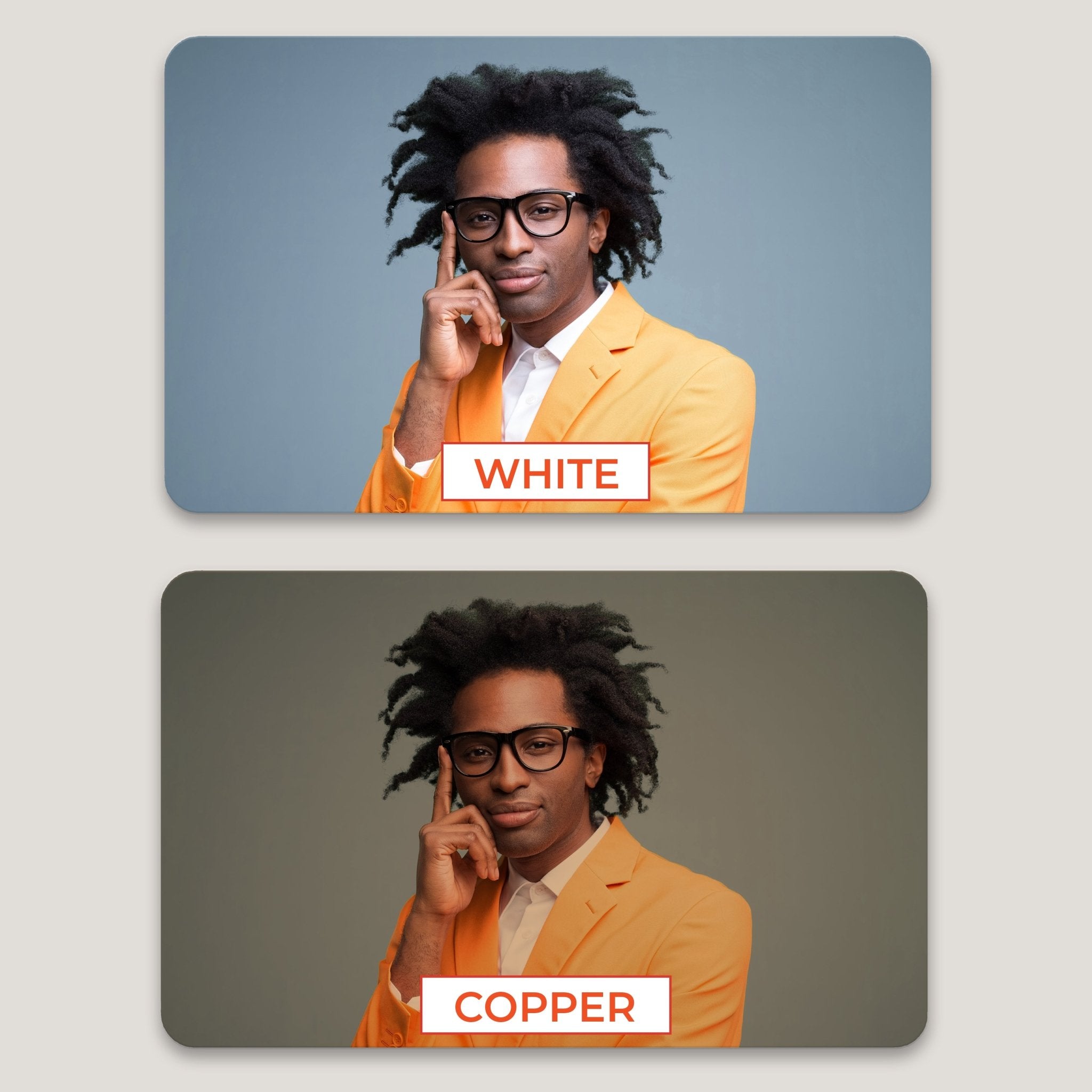 Rectangle Print in Plates - Metal Hues (10 Pack) - Peleman Industries Inc. - 5.9in x 1.97 in - Copper - 