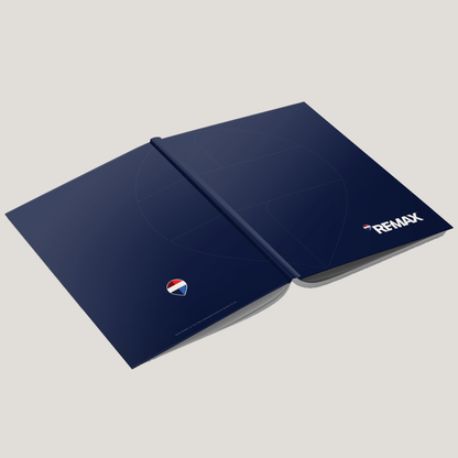 ReMax Blue Balloon Listing Presentation - Lay Flat HARDCOVER Soft Touch (10 Pack) - Peleman Industries Inc. - 