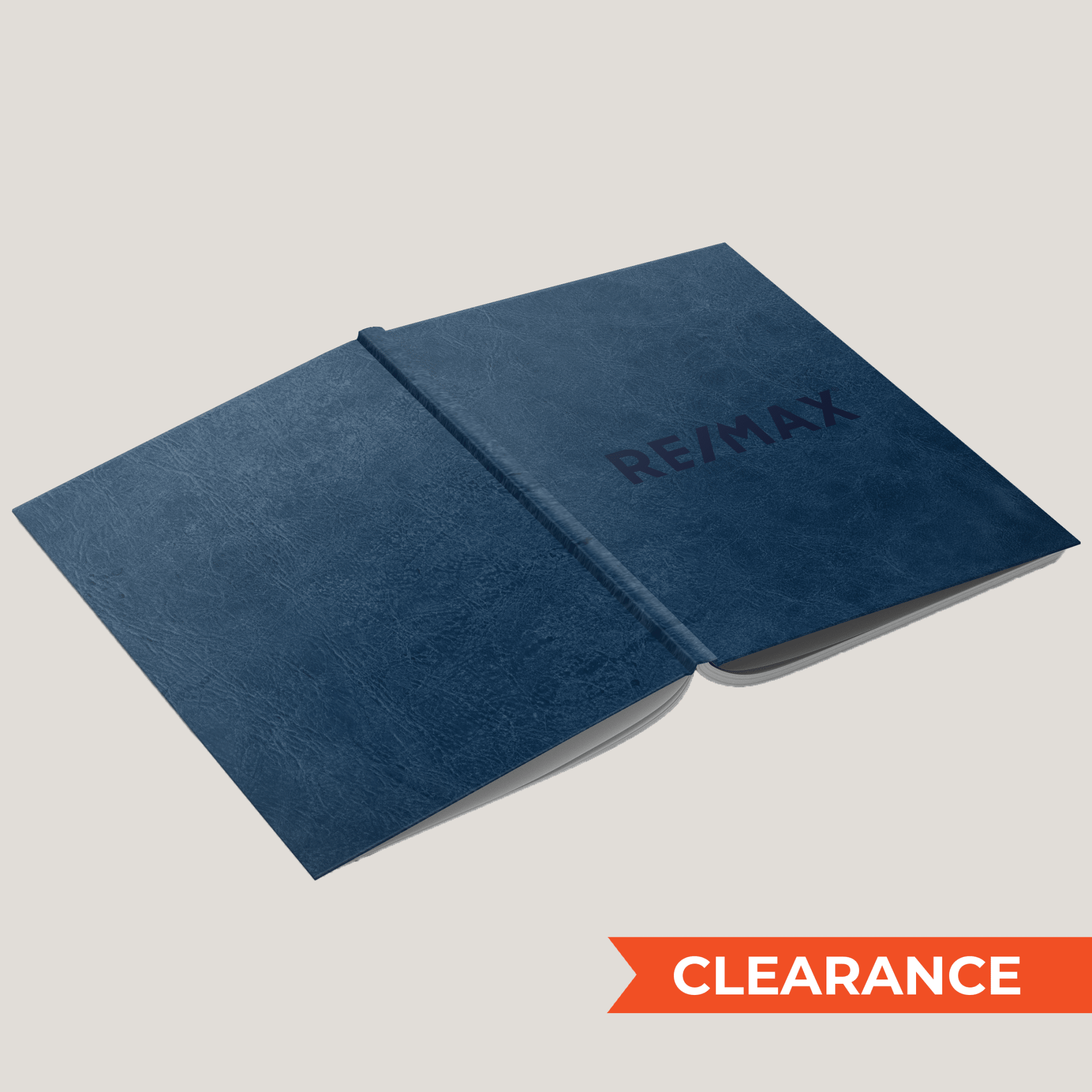 Re/Max Blue Texture - Lay Flat HARDCOVER - CLEARANCE (10 Pack) - Peleman Industries Inc. - 