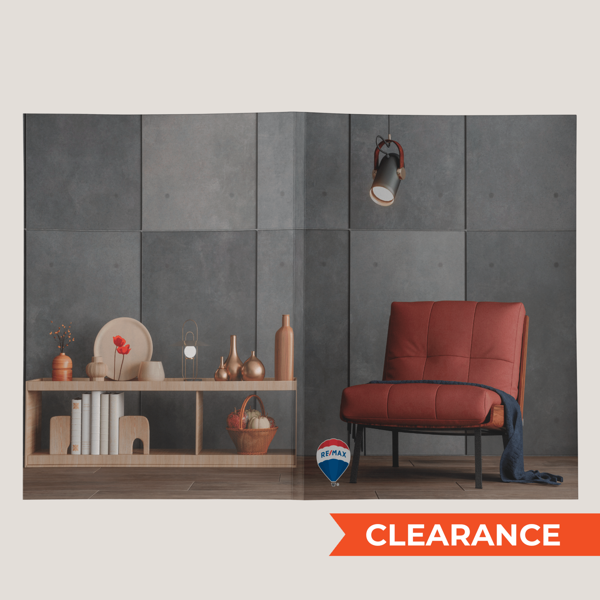 Re/Max Chair - Lay Flat POCKET FOLDER - CLEARANCE (40 Pack) - Peleman Industries Inc. - 