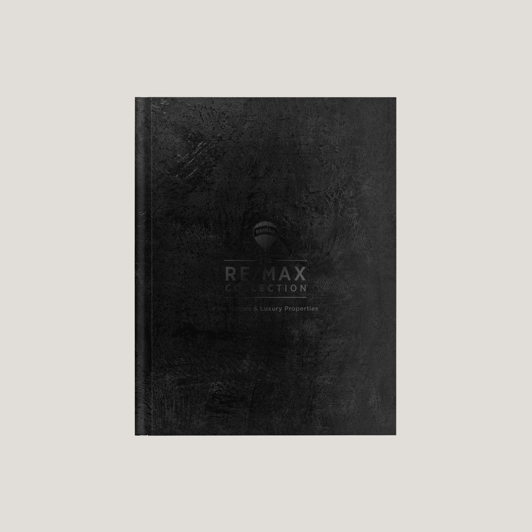 Re/Max Collection Black Texture - Lay Flat HARDCOVER - CLEARANCE (10 Pack) - Peleman Industries Inc. - 