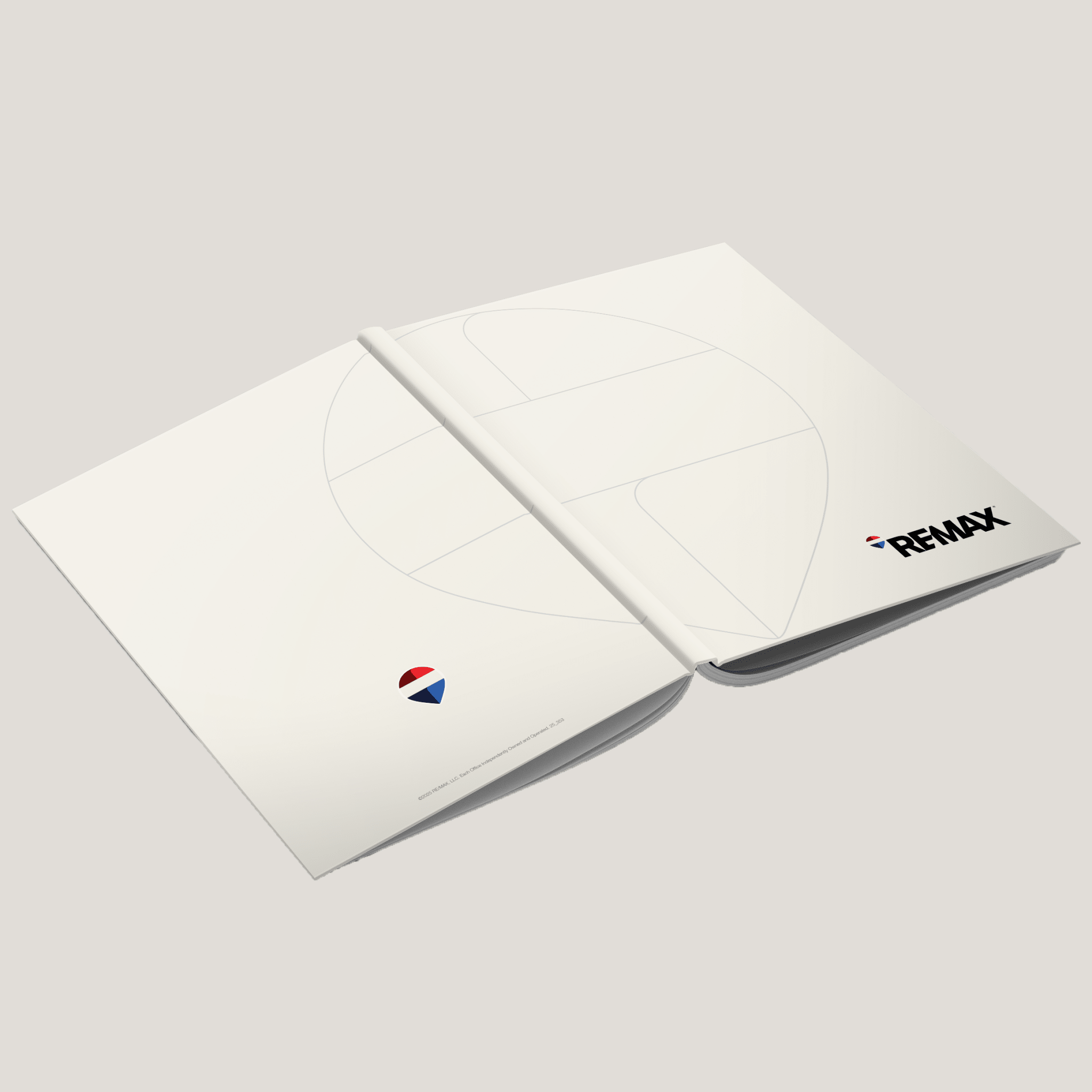 ReMax Cream Balloon Listing Presentation - Lay Flat HARDCOVER Soft Touch (10 Pack) - Peleman Industries Inc. - 