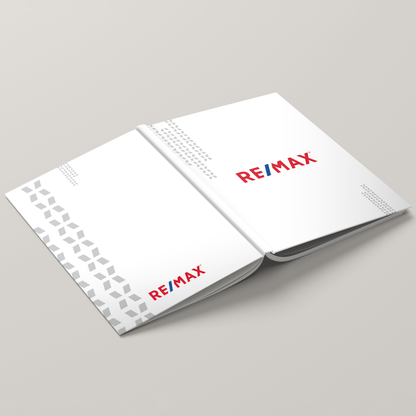 RE/MAX Dawn White Bindable - Lay Flat HARDCOVER Soft Touch (10 Pack) - Peleman Industries Inc. - 