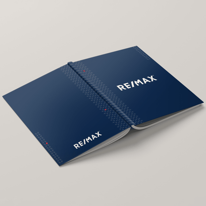 RE/MAX Dusk Blue Bindable - Lay Flat HARDCOVER Soft Touch (10 Pack) - Peleman Industries Inc. - 