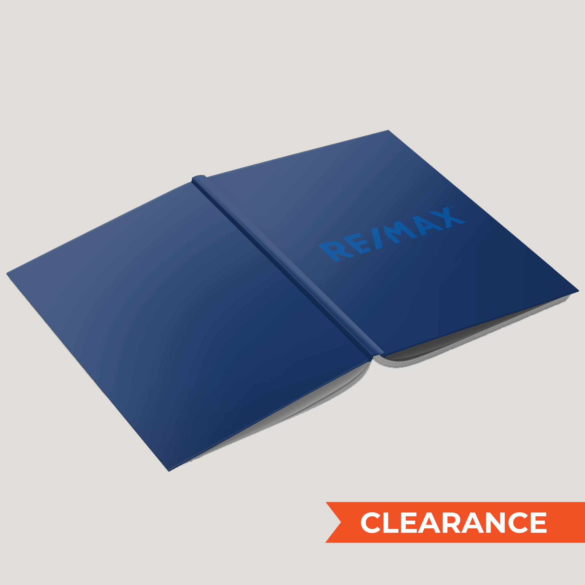 Re/Max Solid Blue - Lay Flat HARDCOVER - CLEARANCE (10 Pack) - Peleman Industries Inc. - 