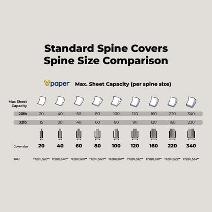 Spine Cover - Peleman Industries Inc. - Black - 20 Sheets Max - 100/Box - 
