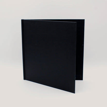 Standard 12x12in Hardcovers (10 Pack) - Peleman Industries Inc. - Black Faux Linen - 15 Sheets Max - 