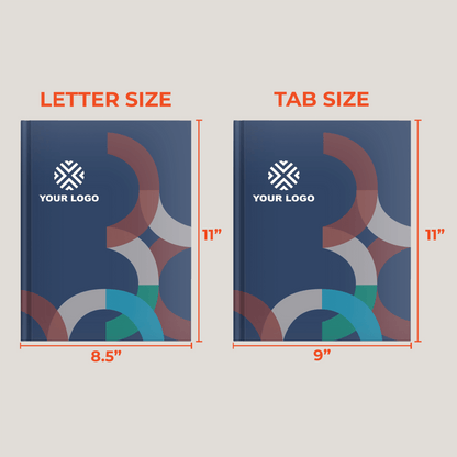 Tab Size Full Color Custom Hard Covers (Pack of 10) - Peleman Industries Inc. - 60 (Spine 80) - 