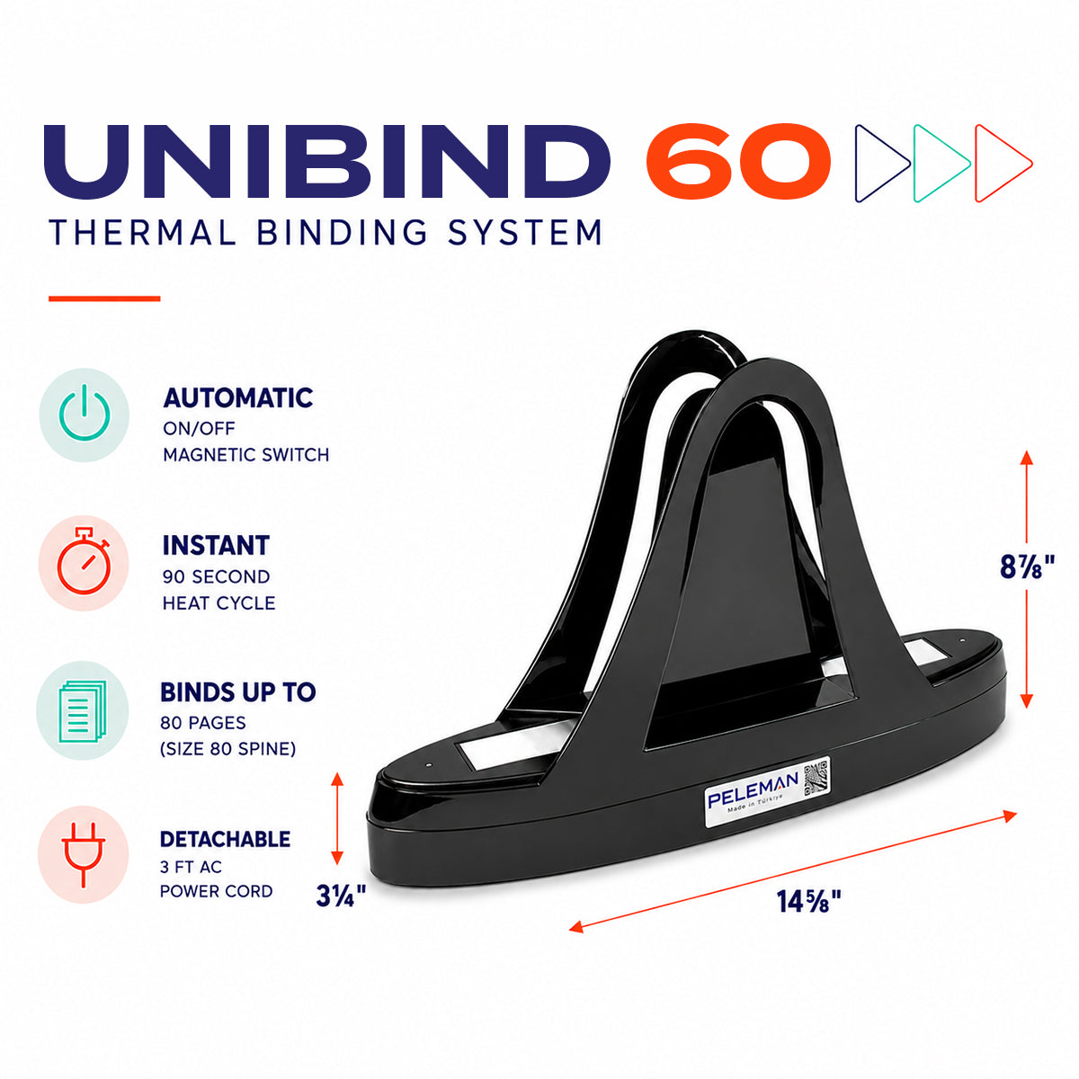 Thermal Binding Machine Unibind 60 Deluxe Black