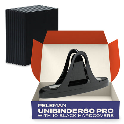 Unibind 60 Pro Binding Machine with 10 Hardcovers for Pitch Decks, Presentations, and Photo Albums - Peleman Industries Inc. - Binding Machine - 